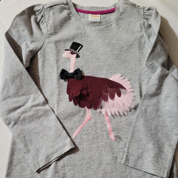Gymboree Starry Night NWT size 4 Fancy Ostrich Shirt Long sleeves. - Picture 1 of 2